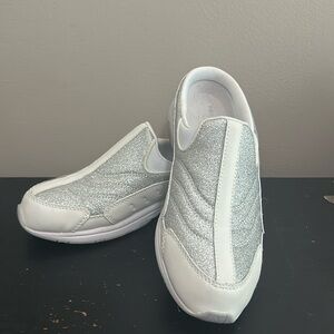 Silver Easy Spirit Mules